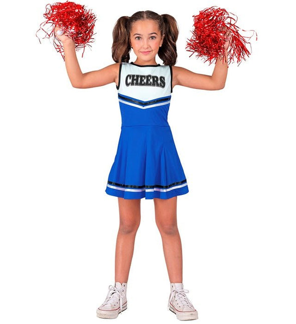 Cheerleader Kostuum Blauw Kind van Widmann koop je bij Partywinkel