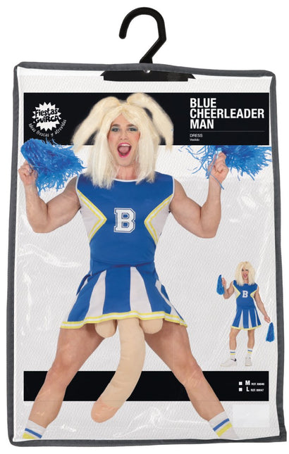Cheerleader Pak Blauw Heren van Fiestas Guirca koop je bij Partywinkel