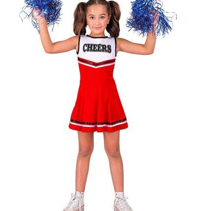 Cheerleader Rood Kostuum Kind van Widmann koop je bij Partywinkel