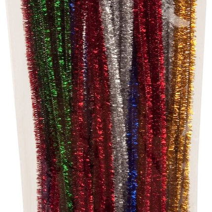Chenille Draad Glitter 50st van Haza Witbaard koop je bij Partywinkel