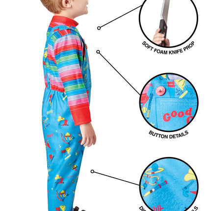 Chucky Kostuum Blauw