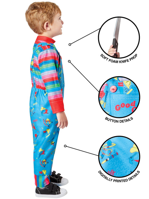Chucky Kostuum Blauw