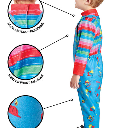 Chucky Kostuum Blauw