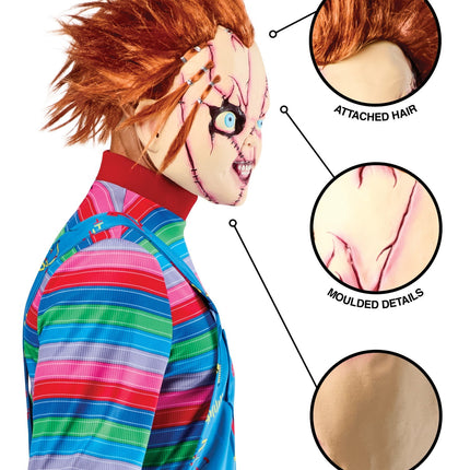 Chucky masker gehecht