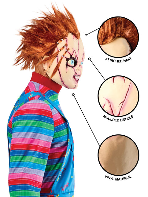 Chucky masker gehecht