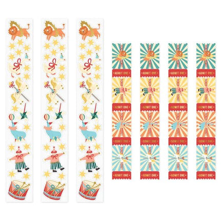 Circus Stickers 20st van Partydeco koop je bij Partywinkel