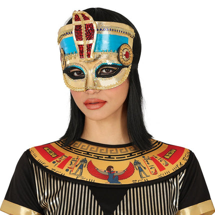 Cleopatra Oogmasker Goud van Fiestas Guirca koop je bij Partywinkel