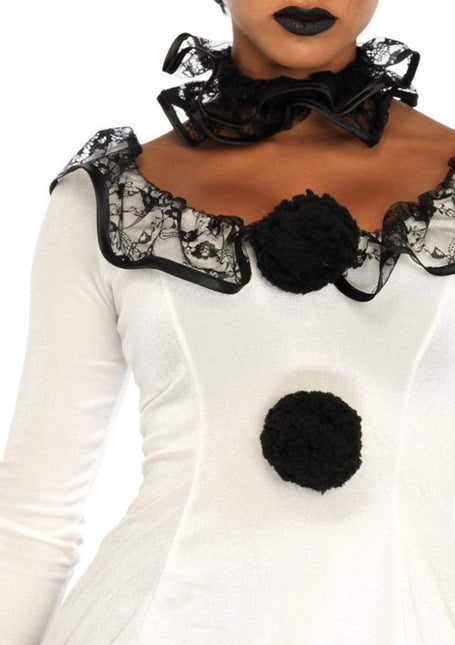 Clown Jurk Wit Zwart Dames Leg Avenue van Leg Avenue koop je bij Partywinkel