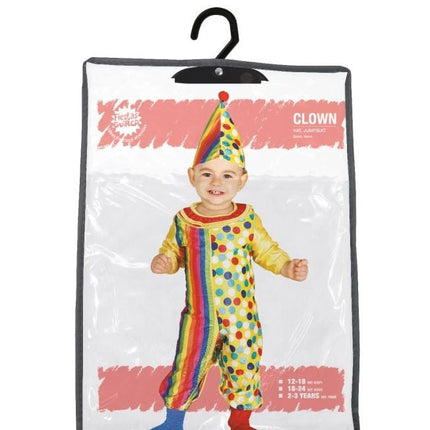 Clown Kostuum Baby Gekleurd van Fiestas Guirca koop je bij Partywinkel