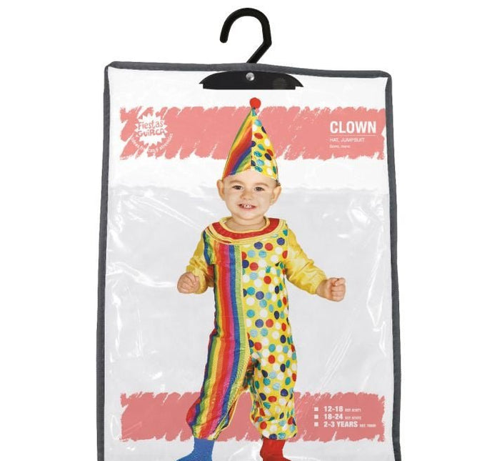 Clown Kostuum Baby Gekleurd van Fiestas Guirca koop je bij Partywinkel