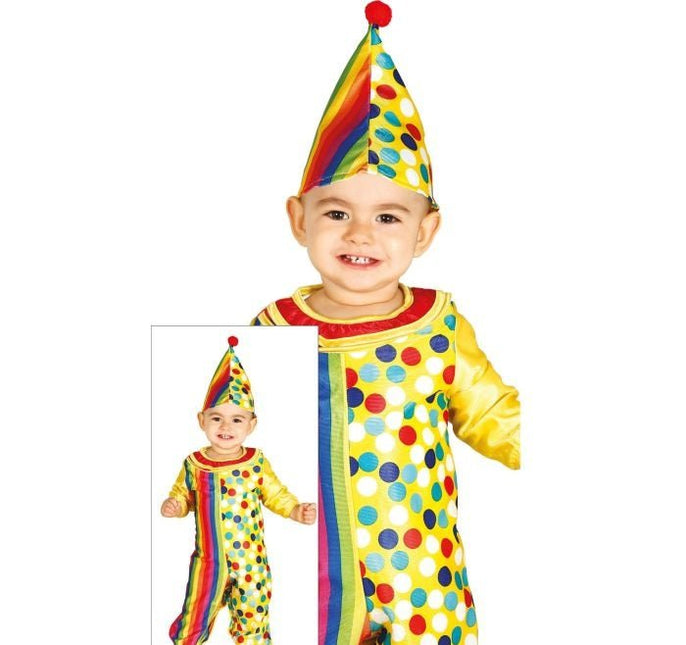 Clown Kostuum Baby Gekleurd van Fiestas Guirca koop je bij Partywinkel