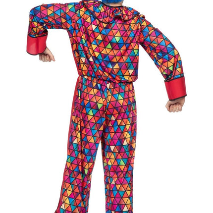 Clownspak Blauw Rood Heren van Wilbers & Wilbers koop je bij Partywinkel