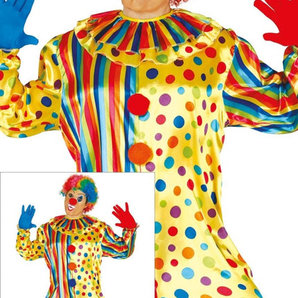 Clownspak Gekleurd Heren van Fiestas Guirca koop je bij Partywinkel