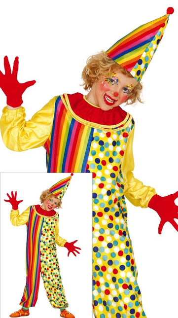 Clownspak Kind Gekleurd van Fiestas Guirca koop je bij Partywinkel