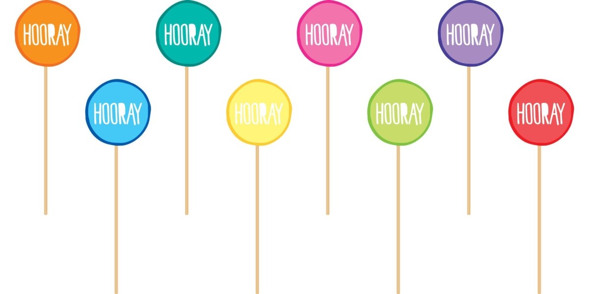 Cocktailprikkers Gekleurd 8st van Haza Witbaard koop je bij Partywinkel