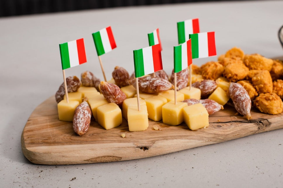 Cocktailprikkers Italie 8cm 50st van WeFiesta koop je bij Partywinkel