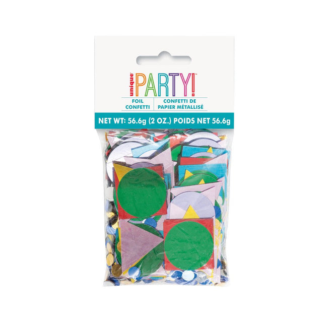Confetti Geometrisch Gekleurd van Unique koop je bij Partywinkel