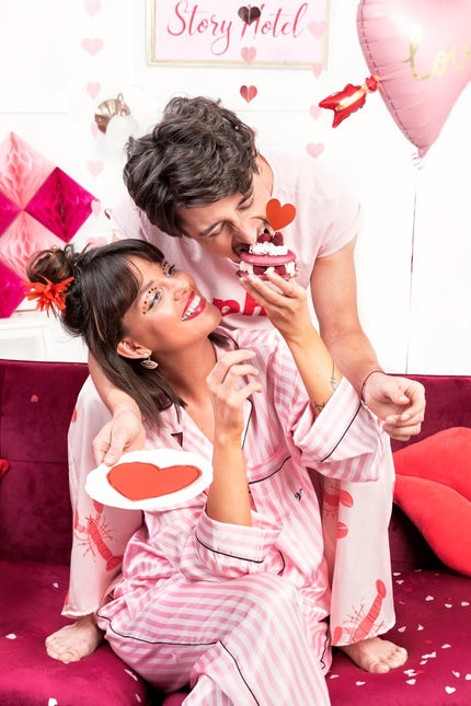 Hartjes Confetti Lichtroze 15gr van Partydeco koop je bij Partywinkel