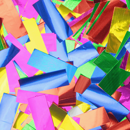 Confetti kanon 40 cm - Meerkleurig folie van Paper Dreams koop je bij Partywinkel