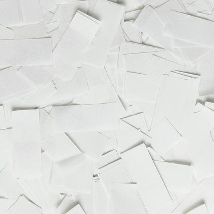 Confetti kanon 40 cm - Wit papier van Paper Dreams koop je bij Partywinkel