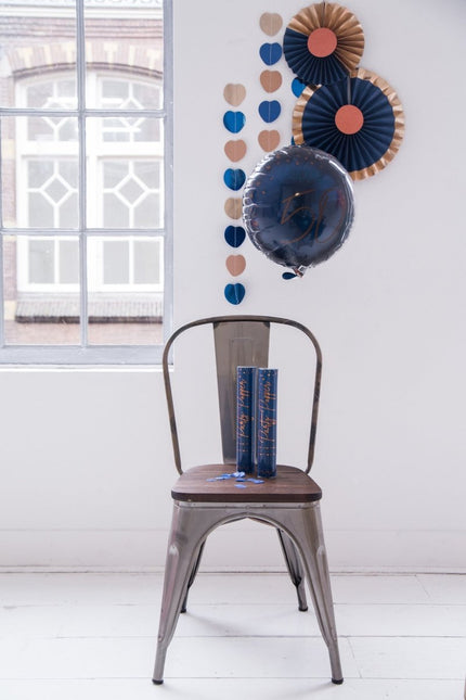 Confetti Kanon Blauw 28cm van Folat koop je bij Partywinkel