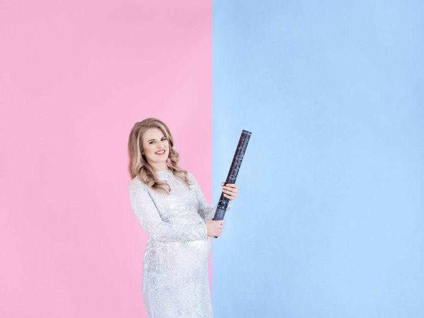 Confetti Kanon Gender Reveal Jongen 60cm van Partydeco koop je bij Partywinkel