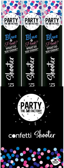 Confetti Kanon Gender Reveal Roze 40cm van Haza Witbaard koop je bij Partywinkel