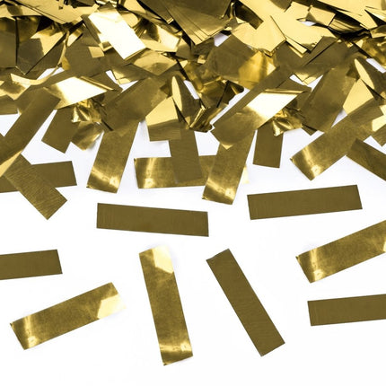 Confetti Kanon Goud Metallic 40cm van Partydeco koop je bij Partywinkel