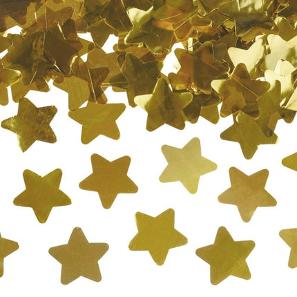 Confetti Kanon Sterren Goud 60cm van Partydeco koop je bij Partywinkel