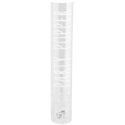 Confetti Kanon Zilver 28cm van Folat koop je bij Partywinkel