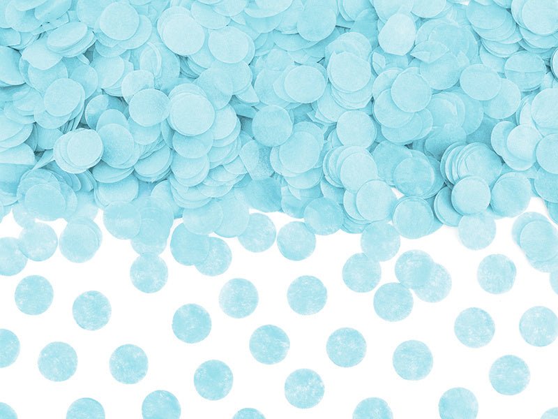 Confetti Rondjes Lichtblauw van Partydeco koop je bij Partywinkel