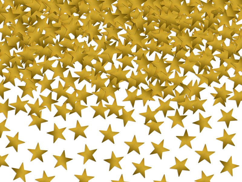 Confetti Sterren Goud 10mm van Partydeco koop je bij Partywinkel