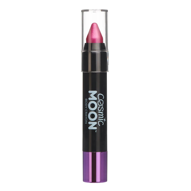 Cosmic Moon Metallic Body Crayons Pink 3.2g van Moon Creations koop je bij Partywinkel
