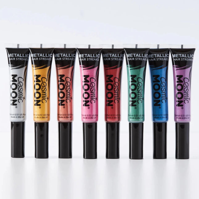 Cosmic Moon Metallic Hair Streaks Blue 15ml van Moon Creations koop je bij Partywinkel
