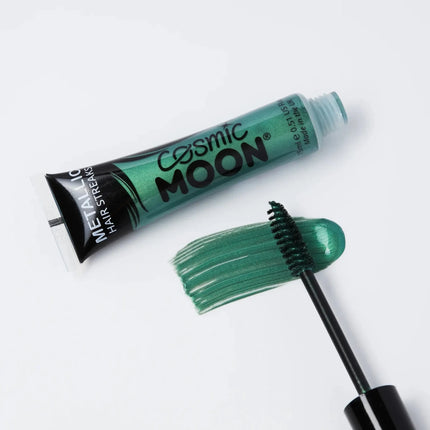 Cosmic Moon Metallic Hair Streaks Green 15ml van Moon Creations koop je bij Partywinkel