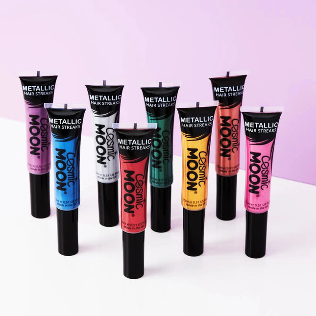 Cosmic Moon Metallic Hair Streaks Silver 15ml van Moon Creations koop je bij Partywinkel