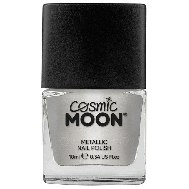 Cosmic Moon Metallic Nail Polish Silver 14ml van Moon Creations koop je bij Partywinkel