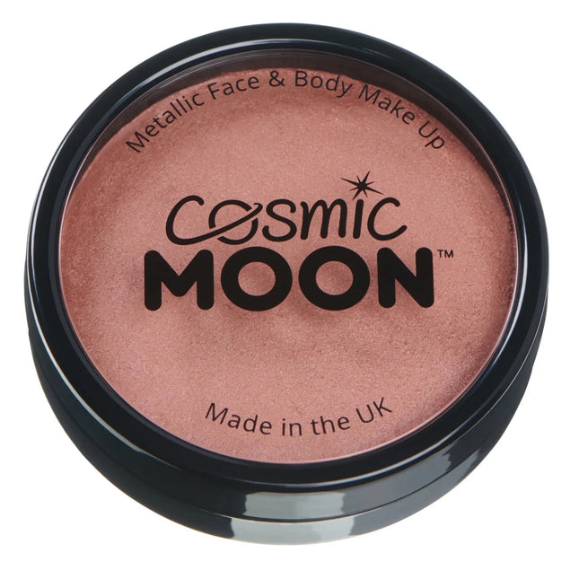 Cosmic Moon Metallic Pro Face Paint Rose Gold 36g van Moon Creations koop je bij Partywinkel