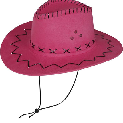 Cowboy Hoed Fuchsia van Fiestas Guirca koop je bij Partywinkel