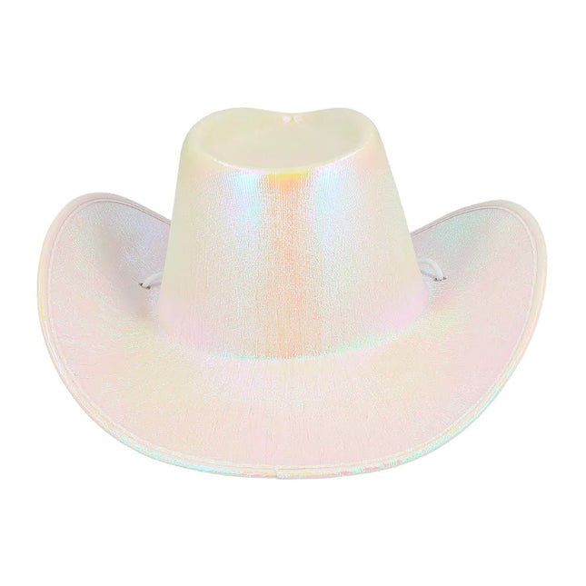 Cowboy Hoed Parelmoer van Boland koop je bij Partywinkel