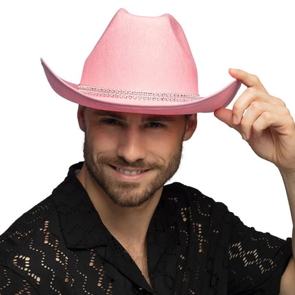 Cowboy Hoed Roze van Boland koop je bij Partywinkel