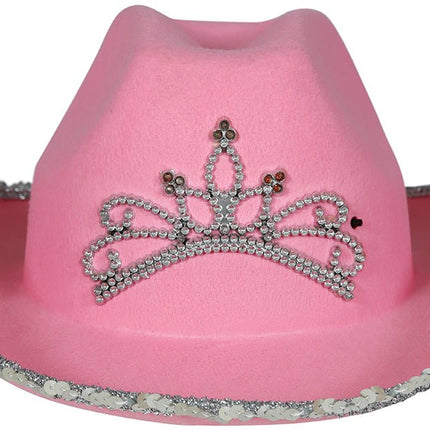 Cowboy Hoed Roze Dames van Fiestas Guirca koop je bij Partywinkel