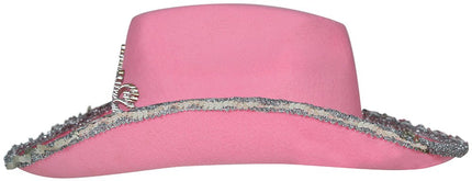 Cowboy Hoed Roze Dames van Fiestas Guirca koop je bij Partywinkel