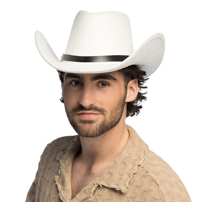 Cowboy Hoed Wit Bronco van Boland koop je bij Partywinkel