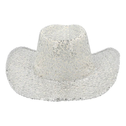 Cowboy Hoed Zilver van Boland koop je bij Partywinkel