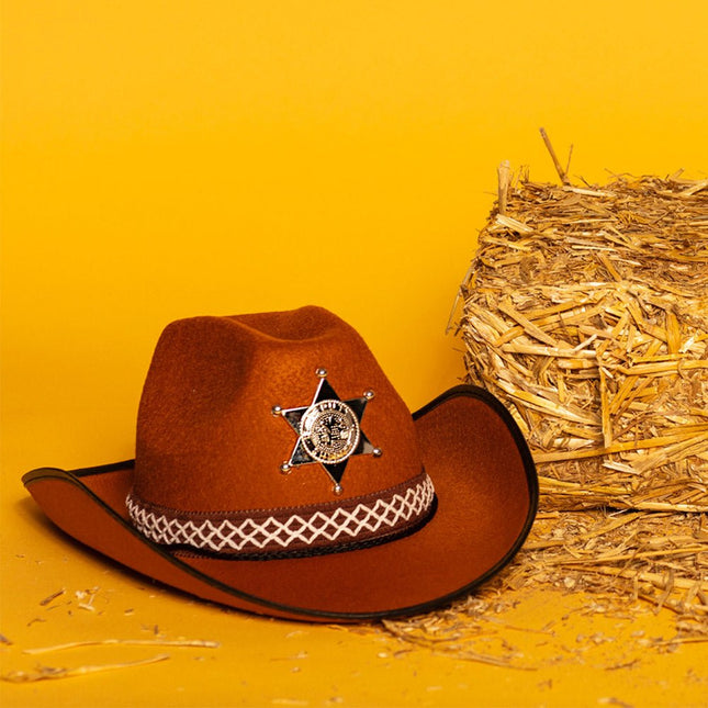Cowboyhoed Sheriff Kind van Boland koop je bij Partywinkel