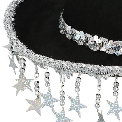 Cowboyhoed Stargazing zwart van Boland koop je bij Partywinkel