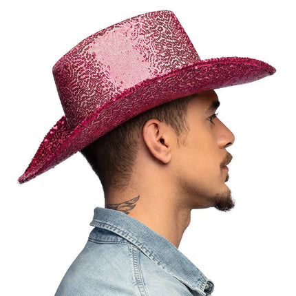 Cowgirl Hoed Roze van Boland koop je bij Partywinkel