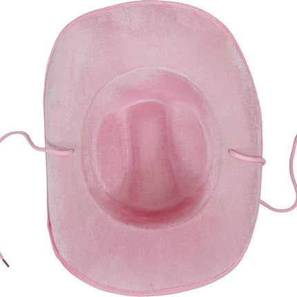 Cowgirl Hoed Wit Roze Koeien Print van Fiestas Guirca koop je bij Partywinkel