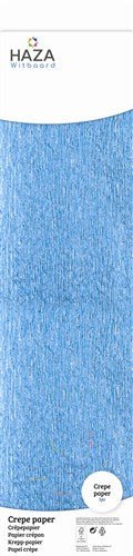 Crepe papier metallic blauw (150x50cm) van Haza Witbaard koop je bij Partywinkel